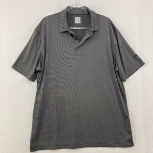 Callaway size XL Gray Striped Opti-Dri Short Sleeve Active Polo Shirt